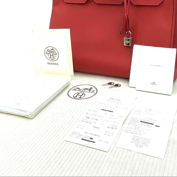 SOLD!!! 2017 Hermès Sac Berkin 35 Veau Togo - Picture 8 of 9